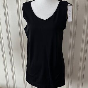 Chico's Classic Black Tank Top Size 2 NWT
